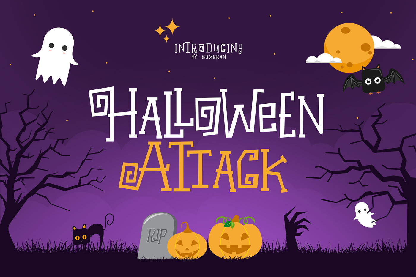 Example font Halloween Attack #2